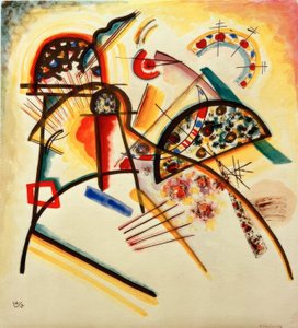 Composición (predominantemente rojo, amarillo, negro)